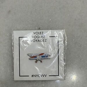 LV Volez Voguez Voyagez Airplane Pin
